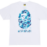 Bape ABC Full Blue Camo By Bathing Ape Tee White