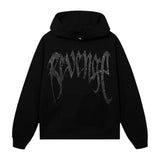 Revenge XXXTentacion Heartbreak Bejeweled Hoodie Black/Clear