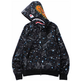 Bape Space Camo Shark WGM Zip Up Hoodie