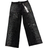 Purple Brand P001 Rhinestone Jeans Black