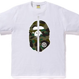 Bape 1st Camo Green 2nd Ape Tee White