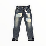 Purple Brand Patched Light Indigo Jeans