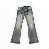 Purple Brand Blowout Dirty Wash Indigo Jeans