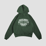 The Takeover Drop Shoulder French Terry Hoodie Forest Green