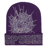 Sp5der Worldwide Web Beanie Purple