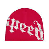 Godspeed OG Logo Studded Beanie Red/White