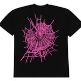 Sp5der Worldwide Web Graphic Black/Pink Tee