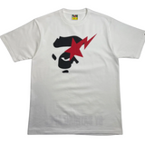 Bape Black Ape Face STA White Tee