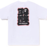 Bape Big Ape Head Store Aoyama 30th Anniversary White Tee