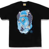 Bape Koinobori Waterfall Ape Head Tee Black