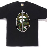 Bape 1st Camo Green 2nd Ape Tee Black