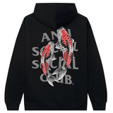 Anti Social Social Club Koi Garden Hoodie (3M Reflective) Black