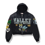 Vale Forever Army Zip Up Hoodie Black