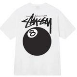 Stussy 8 Ball White Tee