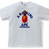 Bape DC Baby Milo Superman College Tee White