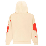Sp5der Worldwide Beluga Hoodie Cream