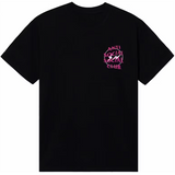 Anti Social Social Club Pink Fragment Half Tone Black Tee