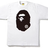 Bape Black Big Ape Head White Tee