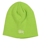 Stussy Basic Skullcap Beanie Lime