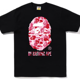 Bape ABC Full Pink Camo By Bathing Ape Tee Black