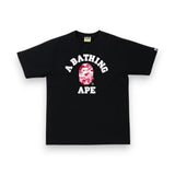 Bape ABC Pink Camo By Bathing Ape Black Tee