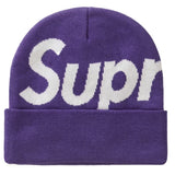 Supreme Big Logo Beanie Beanie (FW23) Dark Purple