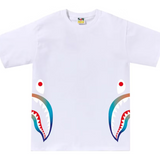 Bape Gradation Side Shark Tee White