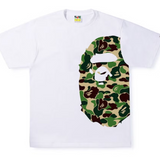 Bape ABC Camo Side Big Ape Head White Tee