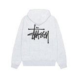 Stussy Basic Hoodie Ash Heather
