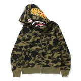 Bape 1st Camo Shark Full Zip Hoodie Green