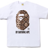 Bape Snake Beige By Bathing Ape Tee White