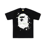 BAPE City Camo Painting Ape Head Tee Black