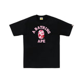 Bape ABC Pink Camo College Black Tee (SS25)