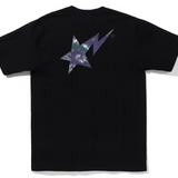 Bape Tie Dye Bape Sta Logo Black Tee