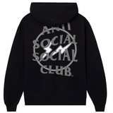 Anti Social Social Club Grey Half Tone Fragment Hoodie Black