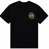 Anti Social Social Club FW23 Yellow Fragment Bolt Black Tee