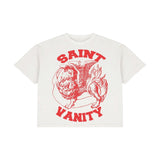 Saint Vanity Red Griffen T-Shirt White