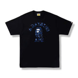 Bape Navy Camo Color College Black Tee