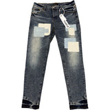 Purple Brand Patched Light Indigo Jeans
