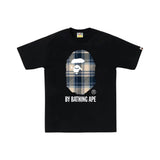BAPE Check By Bathing Ape Tee (FW25) Black/Blue