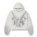 Vale Forever Big Chain Hoodie Grey