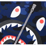 Bape Blue Color Camo Shark Tee