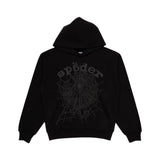 Sp5der Phantom Web Hoodie Black