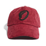 Outlined Burgundy "O" Dad Hat