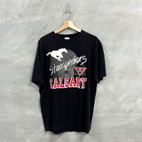 Vintage Waves Calgary Stampeders T-Shirt Black Large