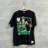 Vintage NutMeg Boston Celtics #33 Larry Bird T-Shirt Black XL