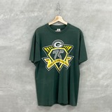 Vintage 75th Anniversary Greenbay Packets T-Shirt Green Large