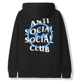 Anti Social Social Club Fragment Blue Bolt Black Hoodie