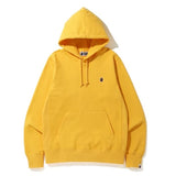 Bape One Point Pullover Hoodie Yellow