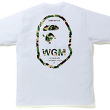 Bape WGM Green Ape Head White Tee